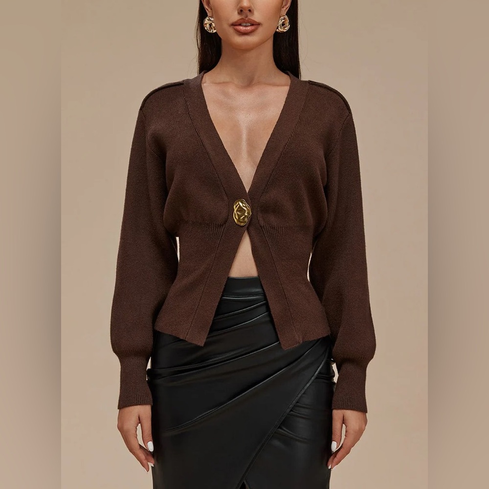 Micas V-neck Sweater Cardigan